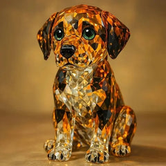 Escultura de Cristal de Labrador