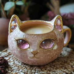 Caneca Elegante com Design de Gato