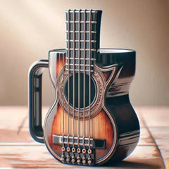 Caneca com Design de Guitarra